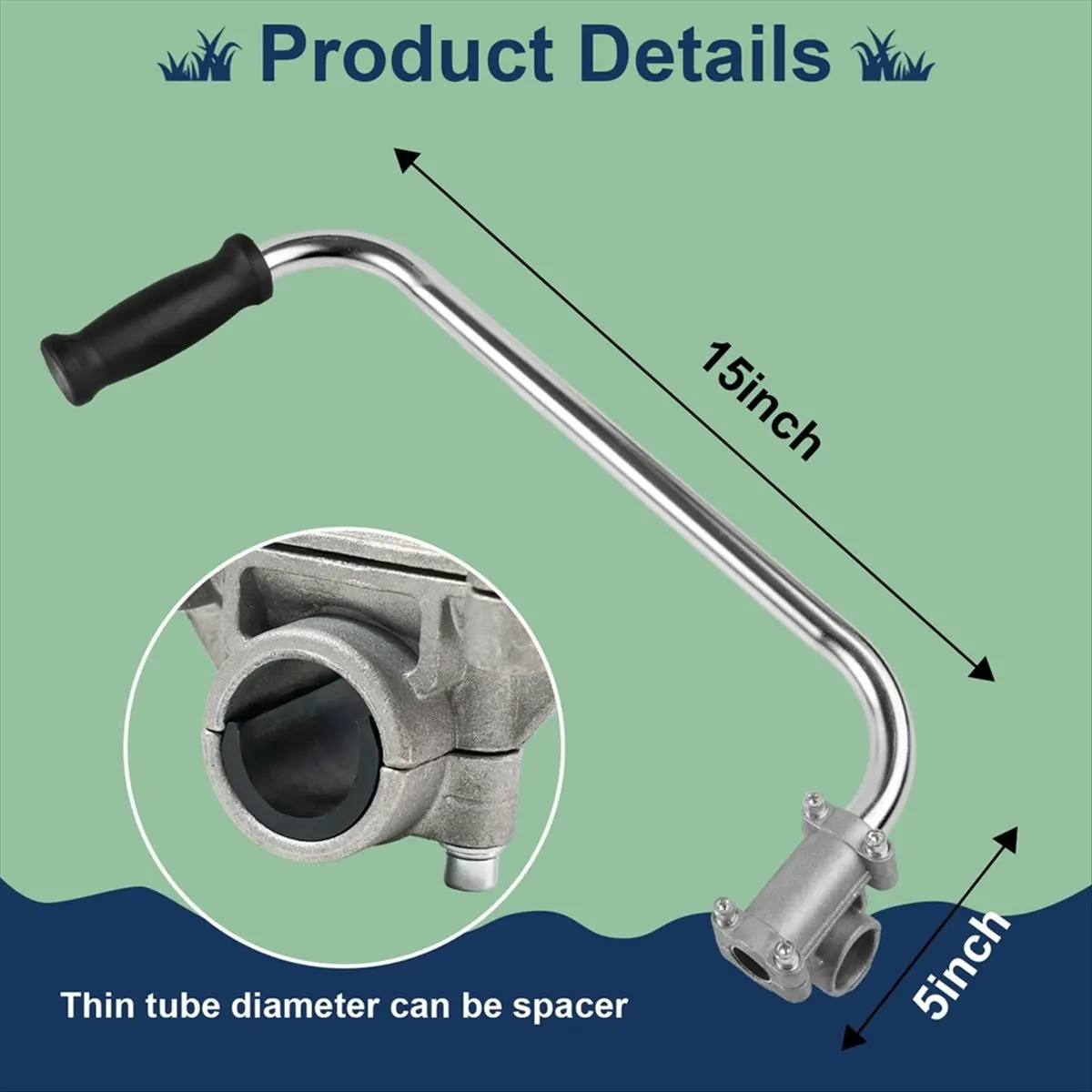 DTDT hot-2PCS Weed Eater Handle - String Trimmer Handle, Ergonomic Trimmer Grip, Weedeater Handle with Bracket Clamp