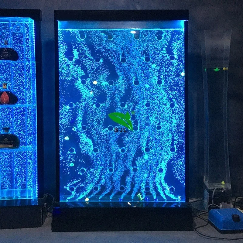 Interior Restaurant bar Decorations LED Glowing Water Bubble Wall Restaurant Furniture