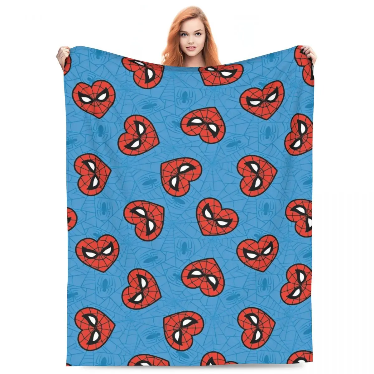 

Одеяло с супергероем Человека-паука, флисовое одеяло с принтом Relax, мягкое одеяло для дивана, дивана, покрывала