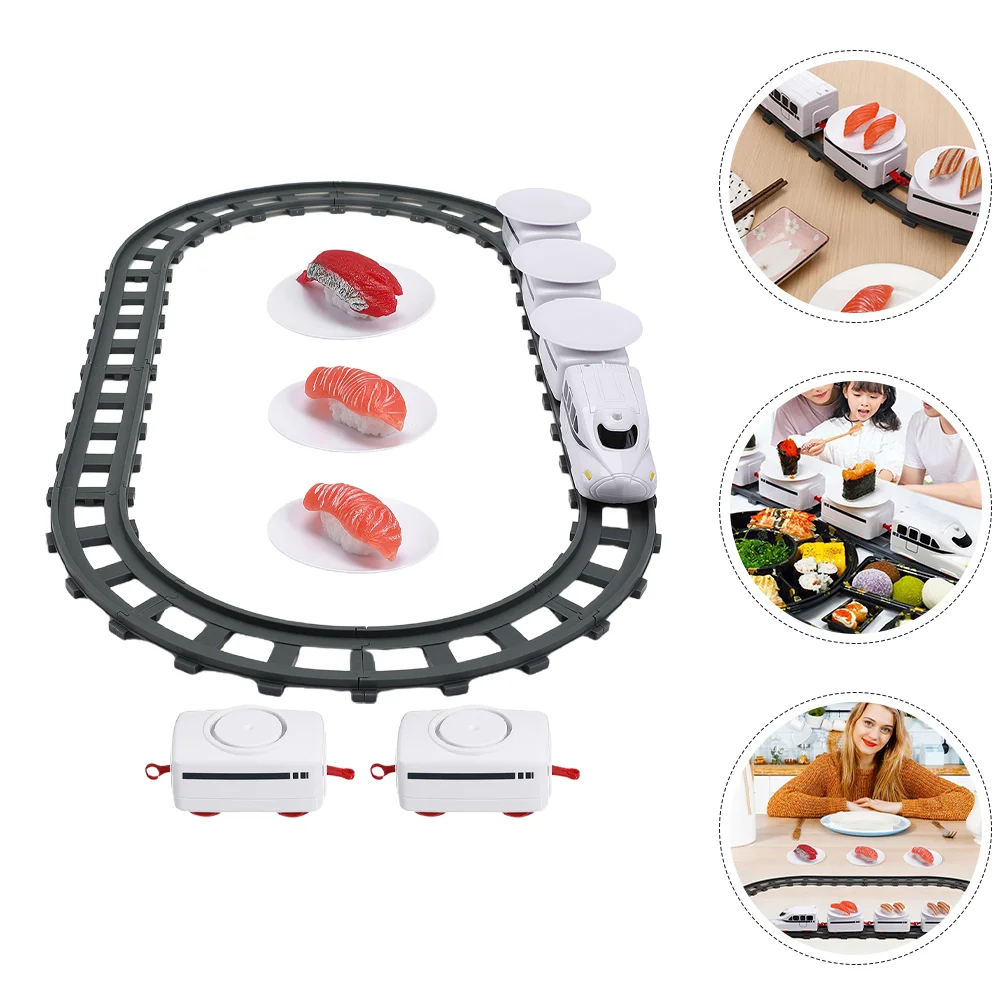 Girls' Play House Toys Electric Sushi Holder Trains Creative Plaything Rolling Kit Plastic Party Child for Kids