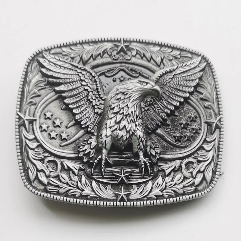 Western Belt Buckle Men Cowboy Costume Belt Buckles for Men, Native American Eagle Belt Buckle