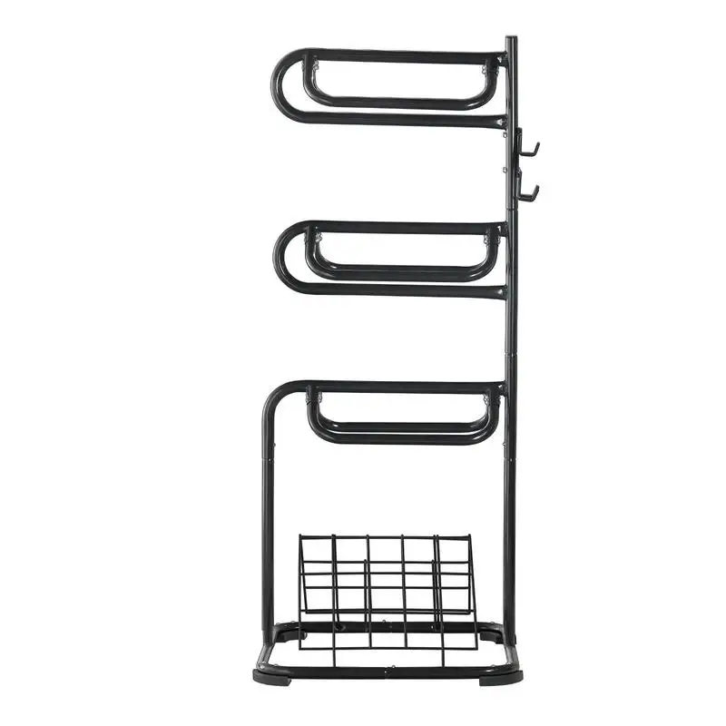 

Freestanding Saddle Stand, 30 x 30 x 68.5 in, 3 Tiers Saddle Rack, Heavy Duty Saddle Blanket Holder with Removable & Rotating Tiers, English & Western Saddle Rack for Tack Room Organization