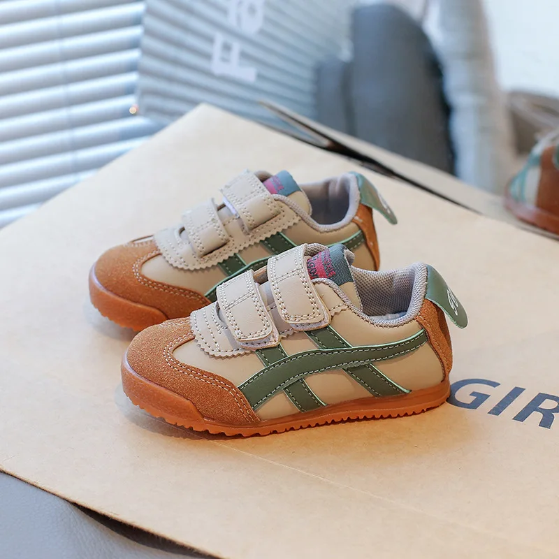 أحذية الأطفال الفيلكرو فورست غامب 2025 الربيع والخريف جديد الأولاد موضة احذية الجري غير رسمية طفل أحذية رياضية لينة سوليد #3