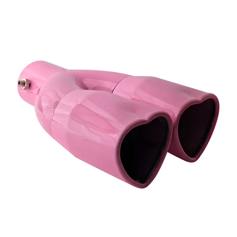 

1 шт., универсальный глушитель выхлопной трубы в форме сердца