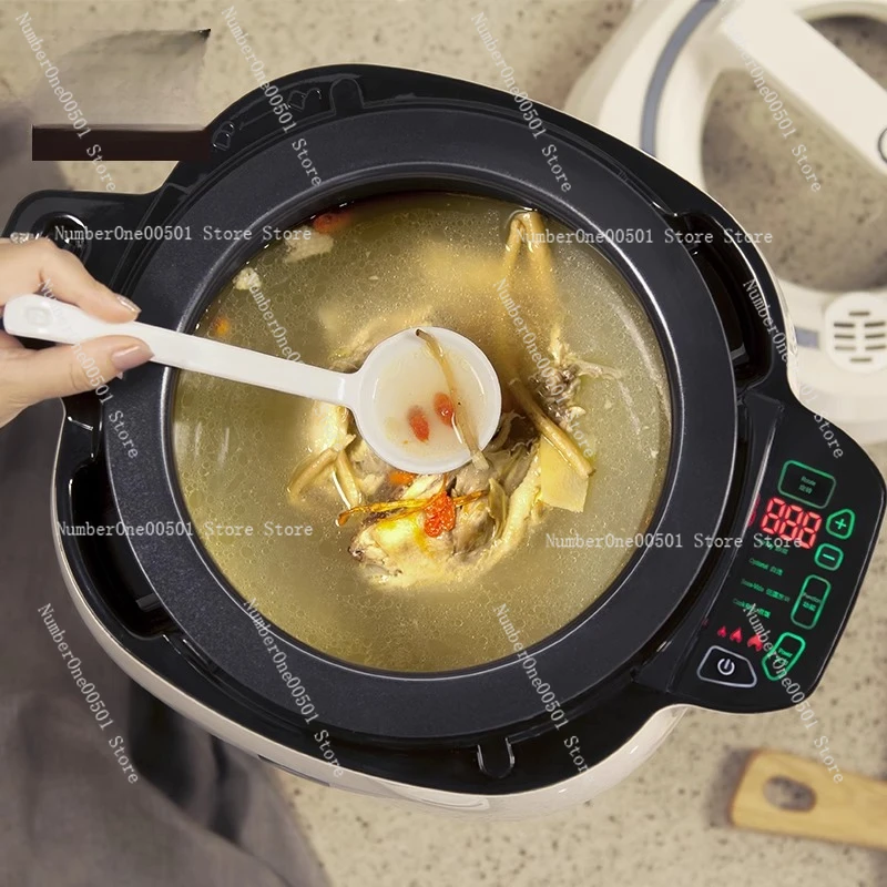 Automatic Smart Wok Intelligent Stir-Fry Robot for Home Cooking Programmable Electric Skillet with Auto Stirring