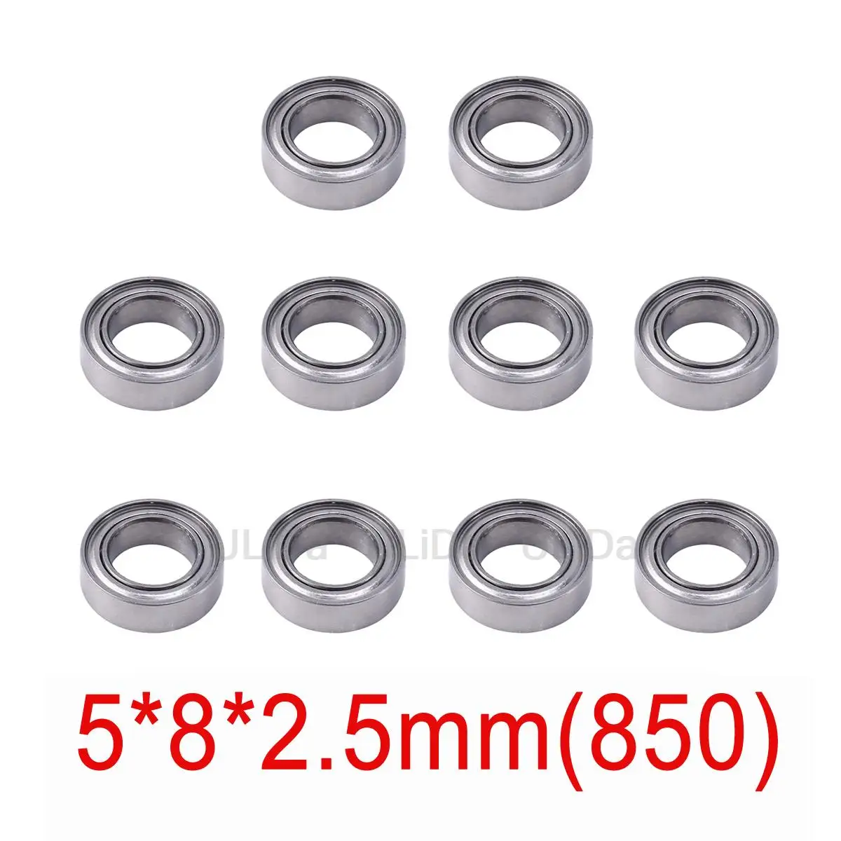 10Pcs 520 620 830 850 950 Bearing 5mm/6mm Guide Roller Bearings for Tamiya Mini 4WD RC Car 2*6*2.5 2*5*2.5 3*8*3 5*8*2.5 5*9*3