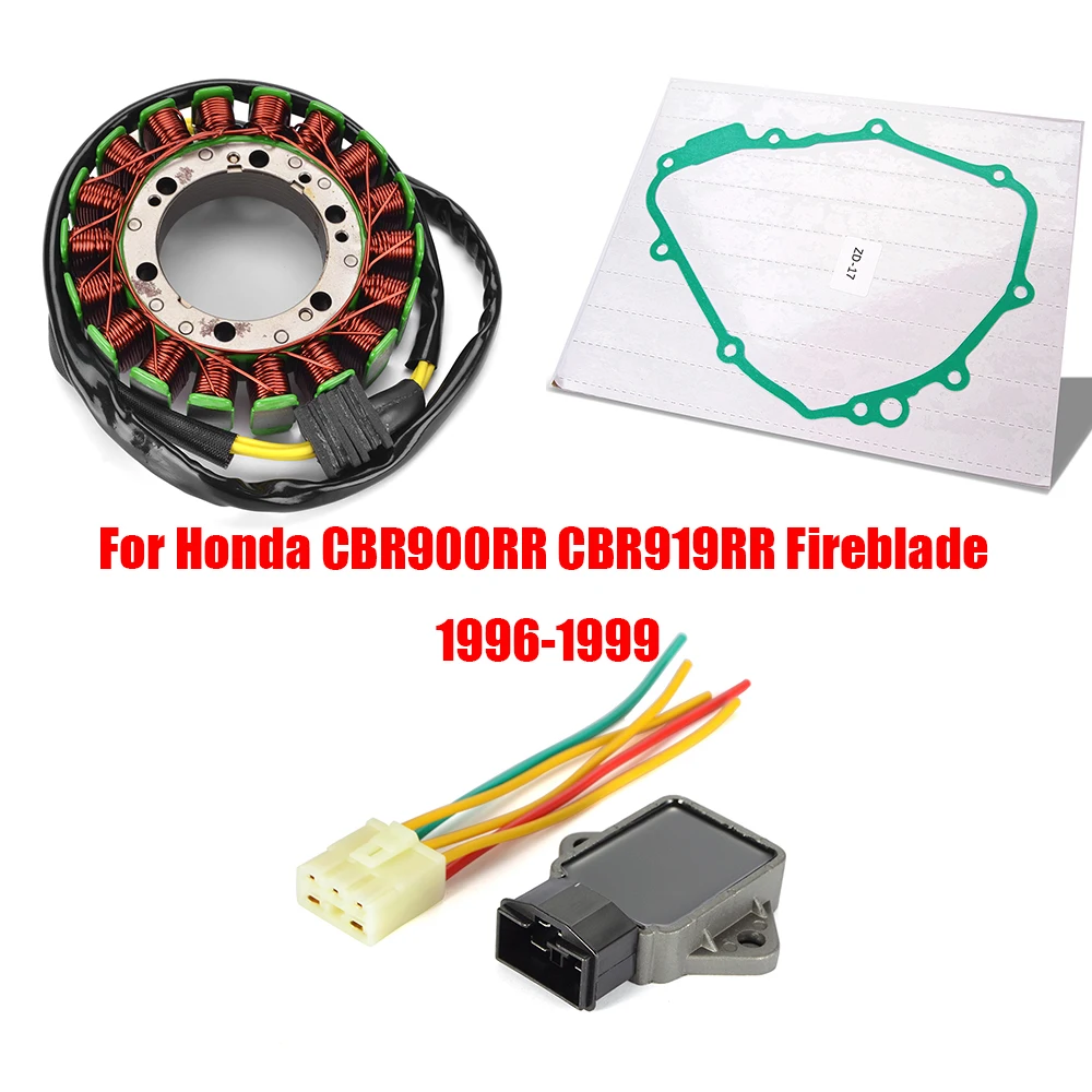 

Stator Coil + Gasket + Regulator Rectifier For Honda CBR900RR CBR919RR Fireblade 1996 1997 1998 1999