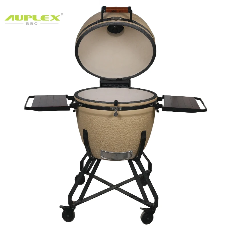 

27 Inch Ceramic Kamado BBQ Grill | Heavy-Duty Charcoal Smoker Asador De Carbon For Outdoor Kitchen Garden Decor Cooking
