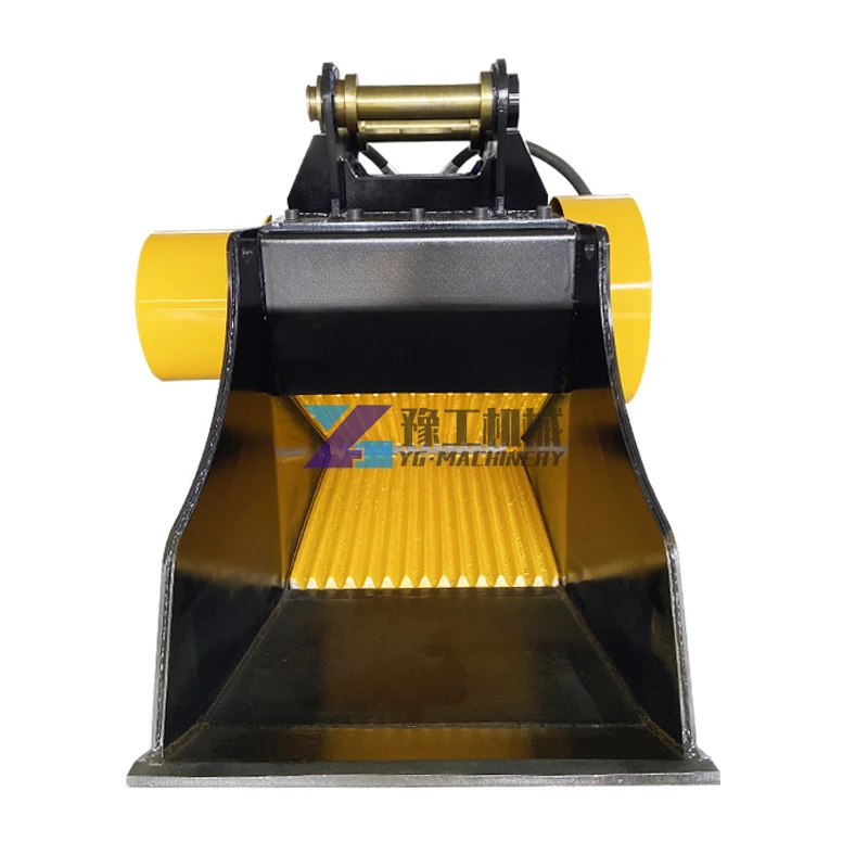 Hydraulic Rotate Screen Bucket for 20 Ton Excavator Model YGBS200 with Loading Capacity 2CBM