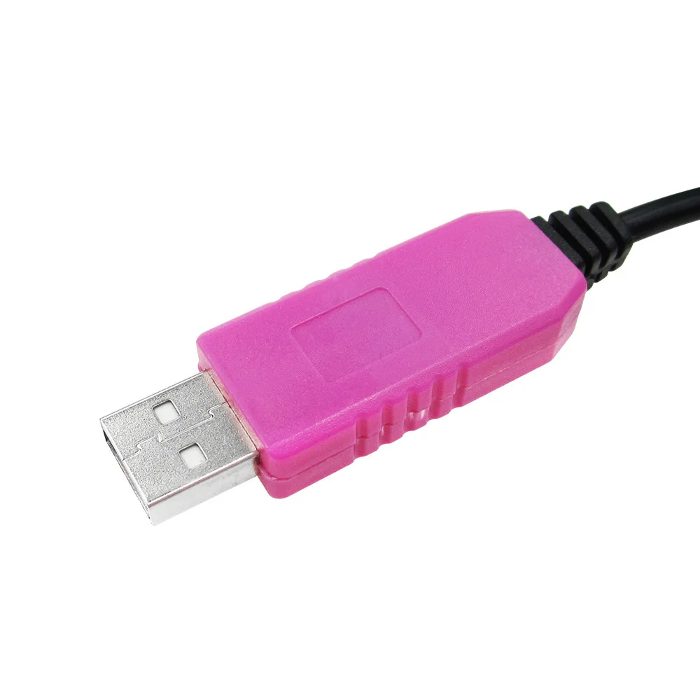 Розовый 6-контактный USB-кабель PL2303HXD для TTL/RS232, поддерживает WIN/7/8