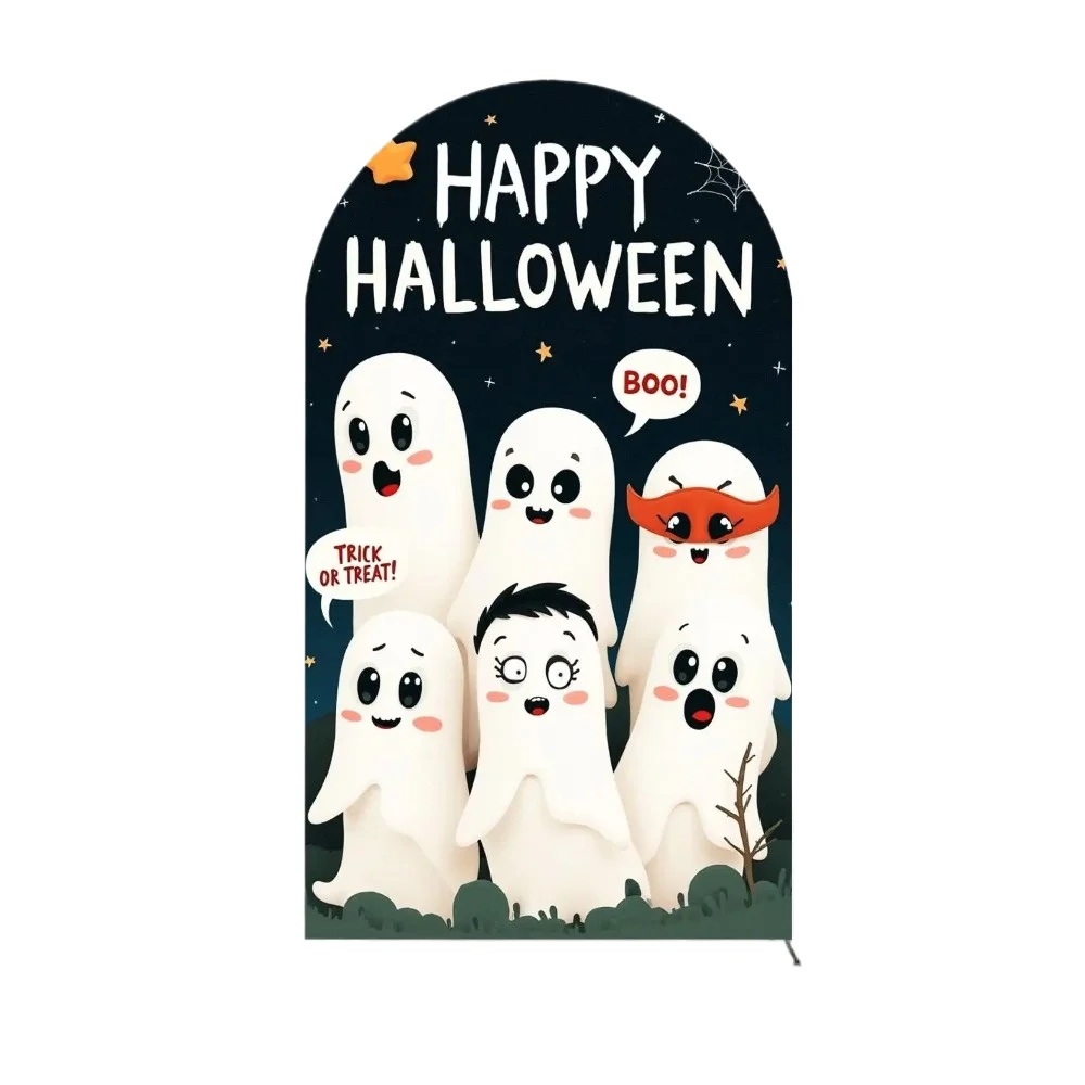 Halloween Arch Background Cover Elastic Fabric Photo Background Decoration Suitable for Halloween Holiday Decorations