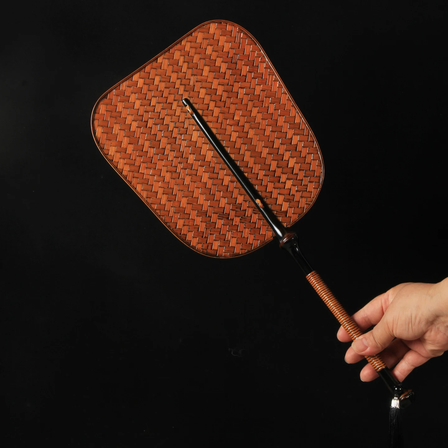 

Hanrted Double-Sided Bamboo Fan Traditional Chinese Sle Large Vine Bamboo Le Fan for Cooling Summer And Dance