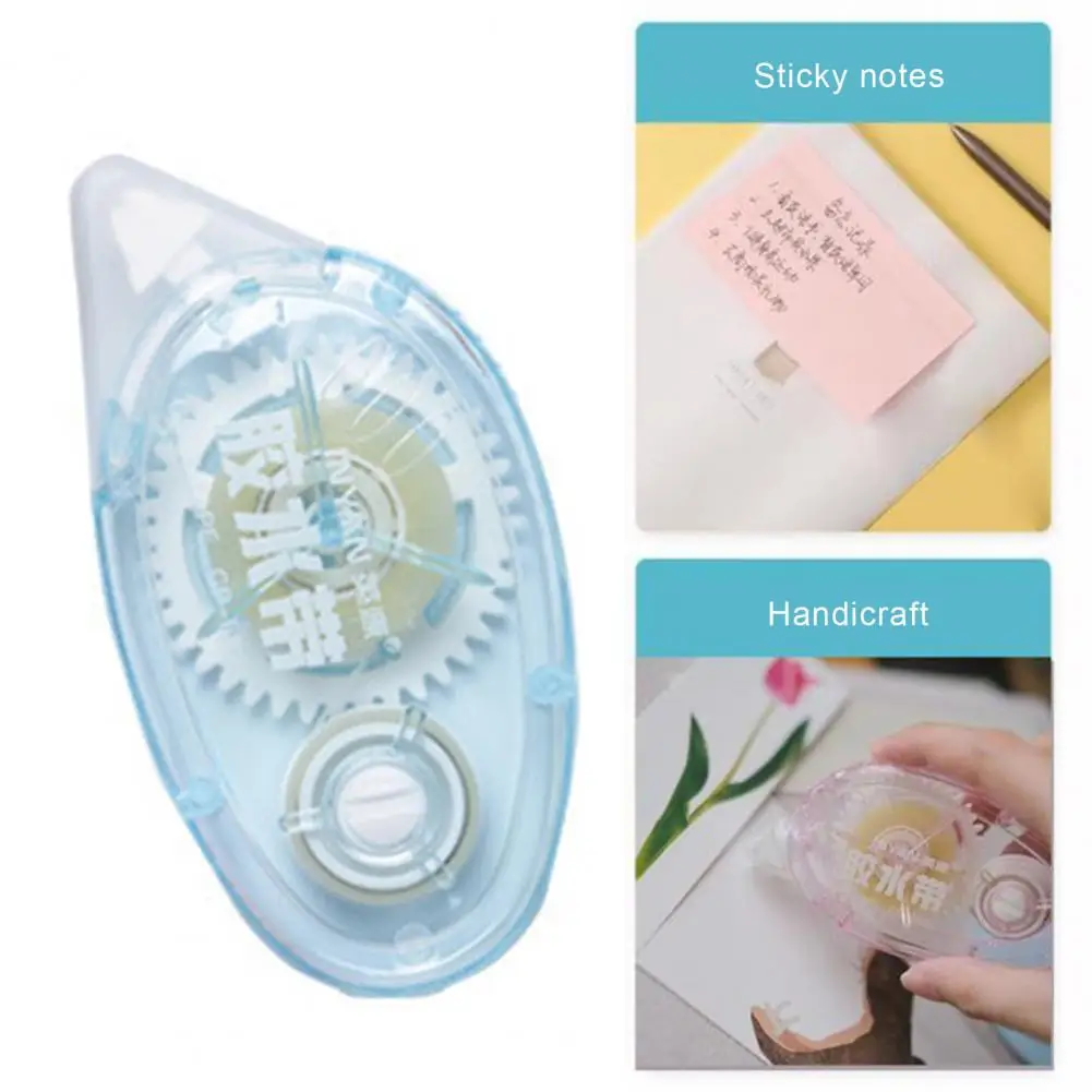 Erasable Adhesive Tape Compact Double Tape Roller for Mess-free Application Portable Adhesive Scrapbook Tape Dispenser Runner