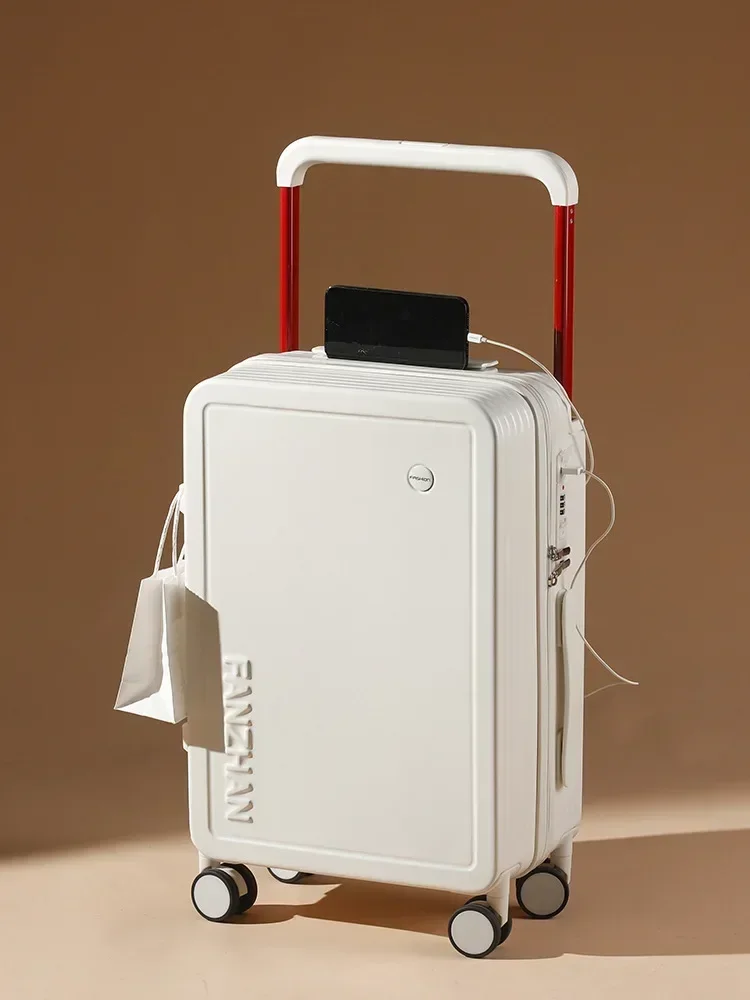 New Draw-Bar Luggage Wide Carry-On Suitcase Good-Looking Silent Wheel Password Suitcase  20-Inch Suitcase