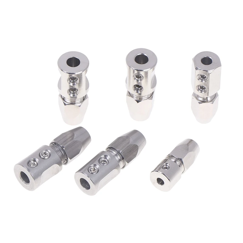 RC Electric Boat 3.18*4 4*4 5*4 5*4.76mm Flex Collet Coupler Metal Positive/ Reverse Flexible Coupling