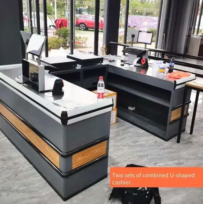 سوبر ماركت أمين الصندوق مول جديد وجبة خفيفة متجر متجر جديد الراحة فيلم مكتب الاستقبال مكتب فاخر الحديثة الأسرة الطعام