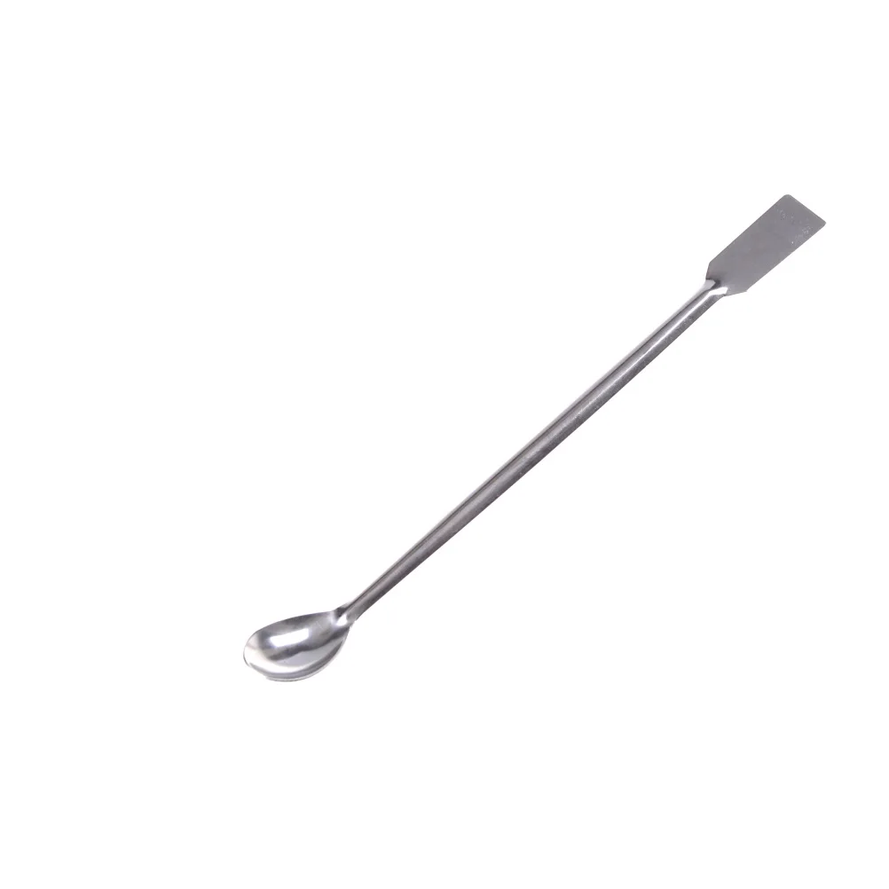 1Pcs Length 200mm High Quality Horn Spoon,Medicinal Ladle With Spatula,Laboratory Supplies