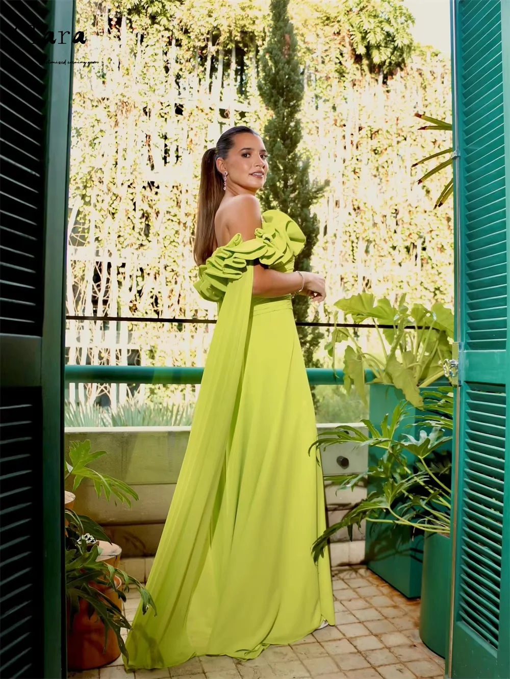 Clara Custom Off-shoulder A-line Backless Sleeveless Elegant Dresses for Woman Party Wedding Elegant Dress Luxury Wedding Guest