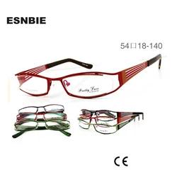 ESNBIE NEW Design Cheapest Metal in Double Painting Optical Eye Glasses Frames for Women Prescription Glasses Spectacle Frame