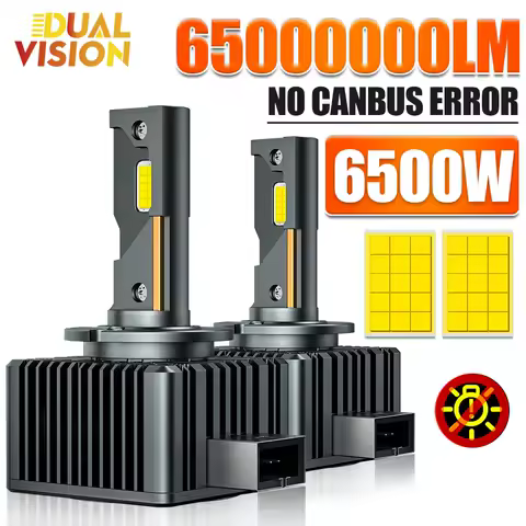 D SERIES D1S D3S LED Car Headlights Bulbs D2R D2S D4R D4S D8S Turbo Light 6500W 6000K Auto Lamp Plug&amp;Play HID Conversion Kit 2PC