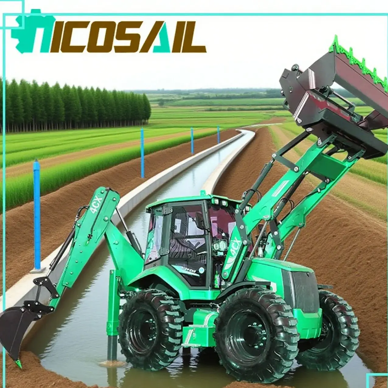 

Новый экскаватор-колесный экскаватор с занятым фронтальным погрузчиком по обеих концах. Гарантия 1 год, низкая цена на складе.