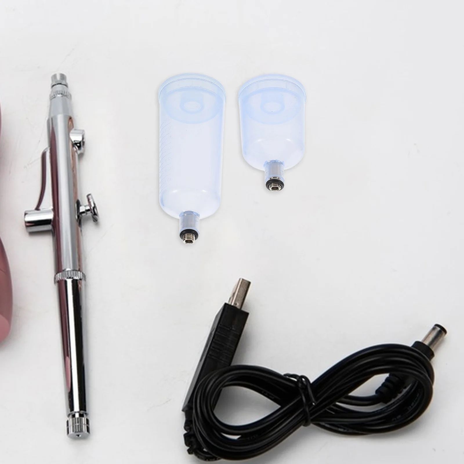 

2 pcs Split-Type Airbrush Paint Cup Replaceable Detachable Mixing Container For Professional Painting Large Capacity Versatile