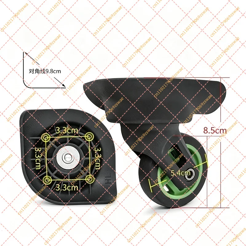 Universal Swivel Suitcase Wheels Replacement Parts 360° Spinner Luggage Caster Repair Kit for Trolley Bag Accessories Silent