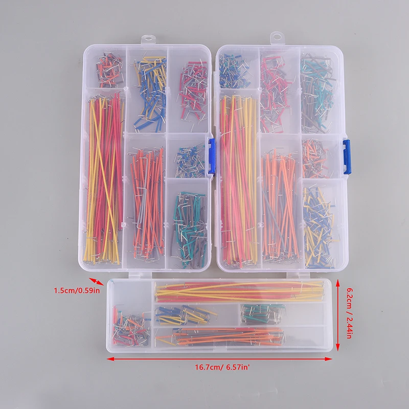 140/350/560/Pcs U Shape Solderless Breadboard Jumper Cable Wire Kit For PCB Bread Board Prototyping Circuits, For DIY