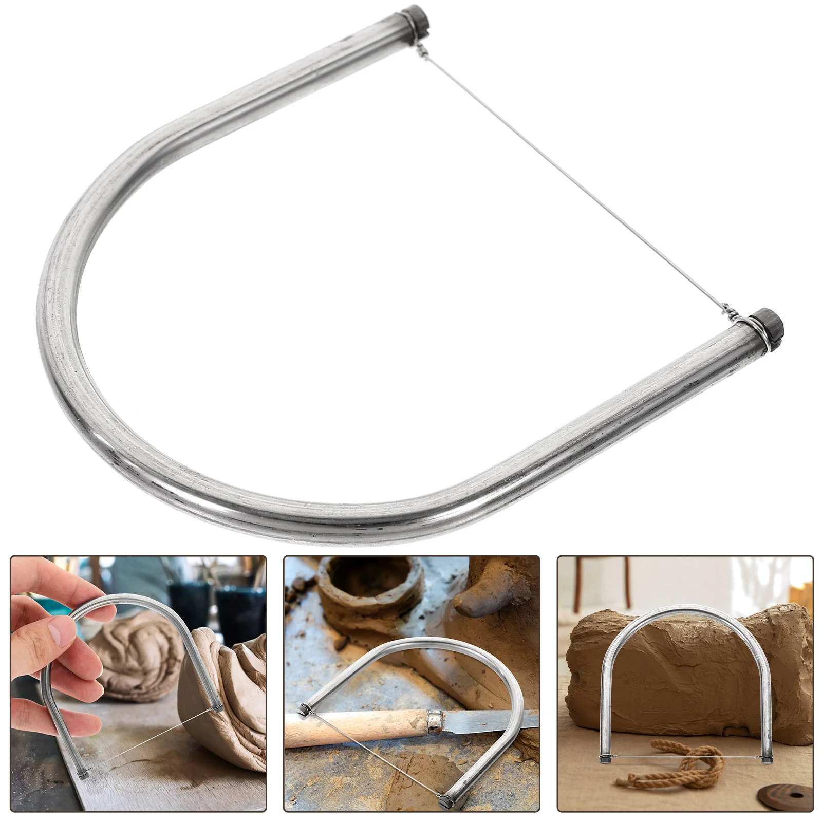 

Tool Stainless Steel Mud Multifunctional Clay Wire Cutting Angle Pottery Trimming