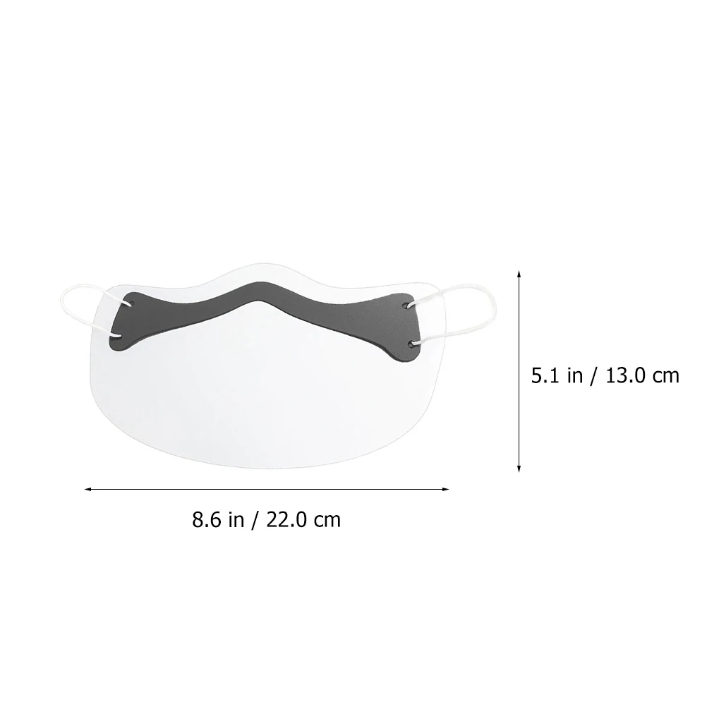 

4pcs Transparent Anti-splash Face Mask Protective Cover Anti- Face Guard for Outdoor Sports Hikers Bikers Party