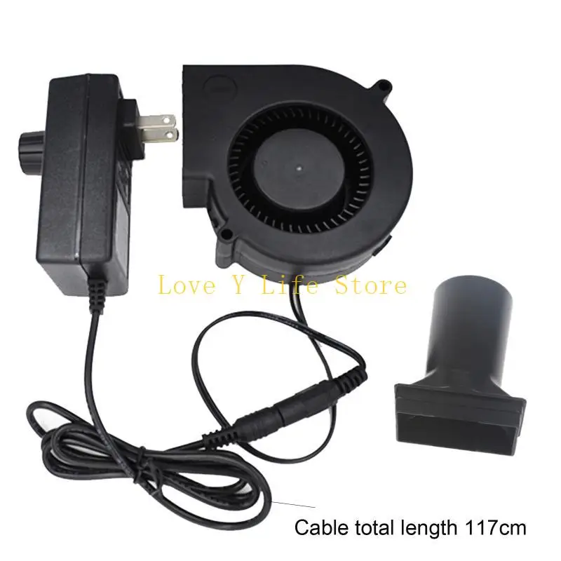 L74C 110V 220V AC ACTENTE VENTO 9733 con controller a velocità variabile per Grill