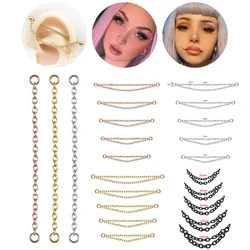 1PC Silver/Gold Color Nose Chain Jewelry Stainless Steel Industrial Piercing Chain Nostril Chain Women Body Piercing Jewelry