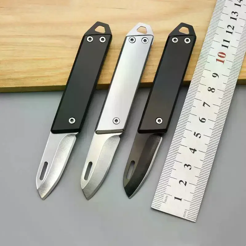 Foldable Portable Fruit Knife Frosted High-End Mini Key High-Hardness Household Compact Carry Packages