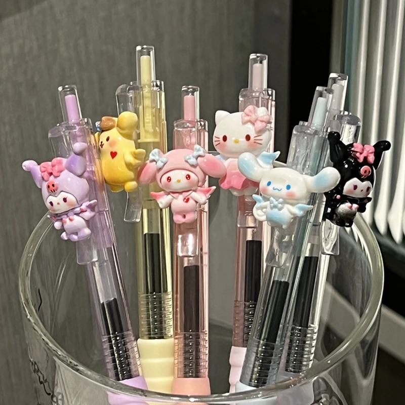 Kawaii 0.5mm Black Ink Neutral Pens Korean Stationery Writing Tool School Office Supplies Gel Pen