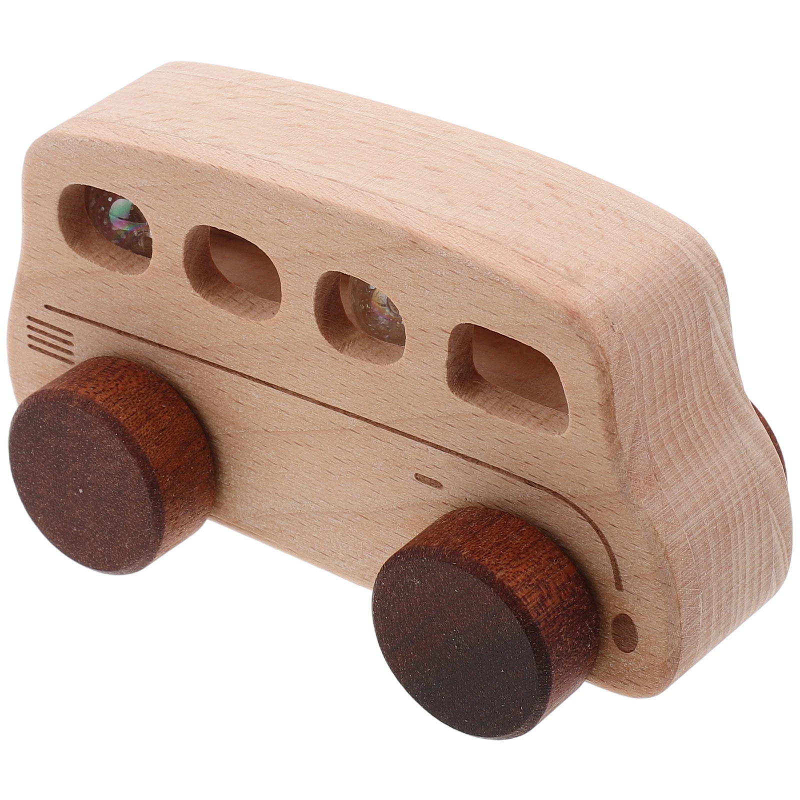 

Детский деревянный автобус, мультяшная развивающая игрушка для малышей, развитие детей, координация рук и глаз