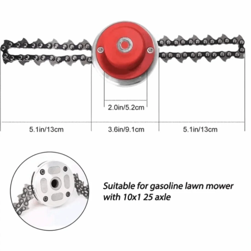 芝刈り機アクセサリー草刈り機ヘッド厚みのある高硬度芝刈り機ヘッド耐衝撃性M10チェーン芝刈り機ヘッド