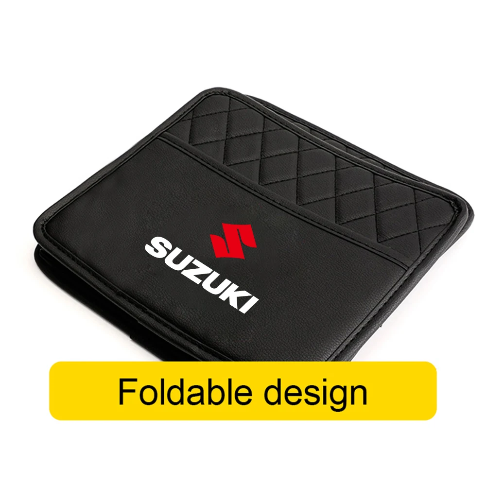 PU Leather Car Large Capacity Storage Bag Buckle Accessories for Suzuki SX4 Swift Jimny Vitara Grand Baleno Samurai view 4