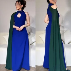 Exquisite Jersey Sequined Pleat Ruched Rhinestone A-line One-shoulder Long Dresses Prom Dresses Classic Modern Style Unisex