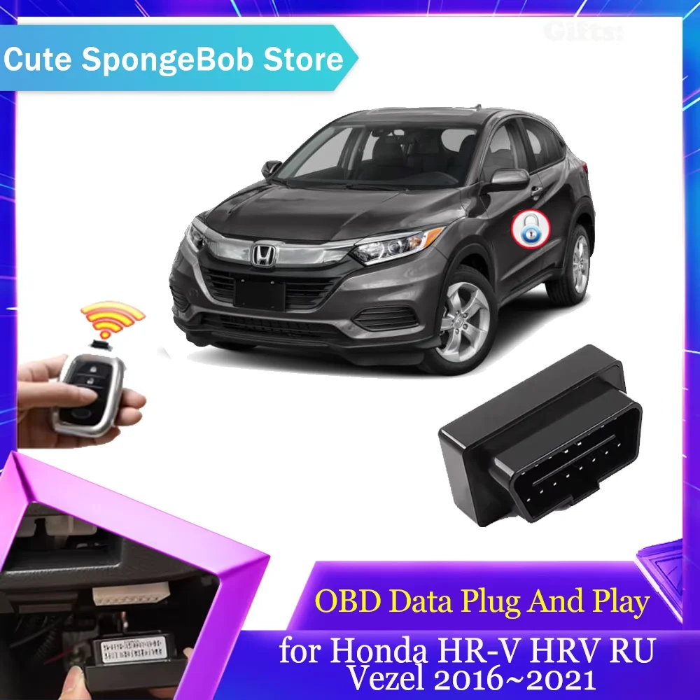 Car OBD Data Module for Honda HR-V HRV RU Vezel 2016~2021 Auto Lock Flashing Lights Door Unlock Plug And Play Part Accessorie