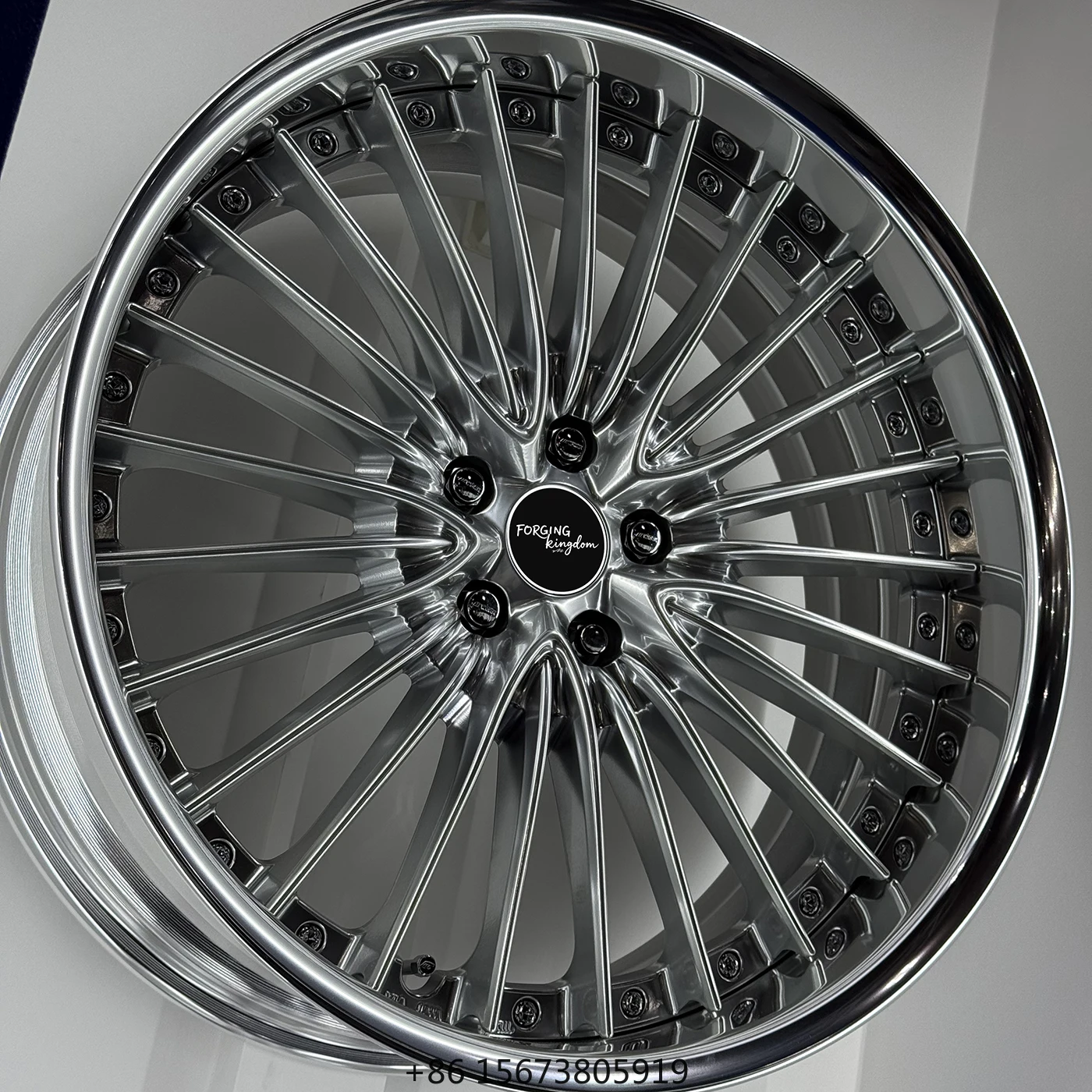 

High-End New Two-Piece Forged Alloy Car Wheels 18-23 Inches 40mm ET Multi Spoke Design 5x108/114.3/120/112 PCD