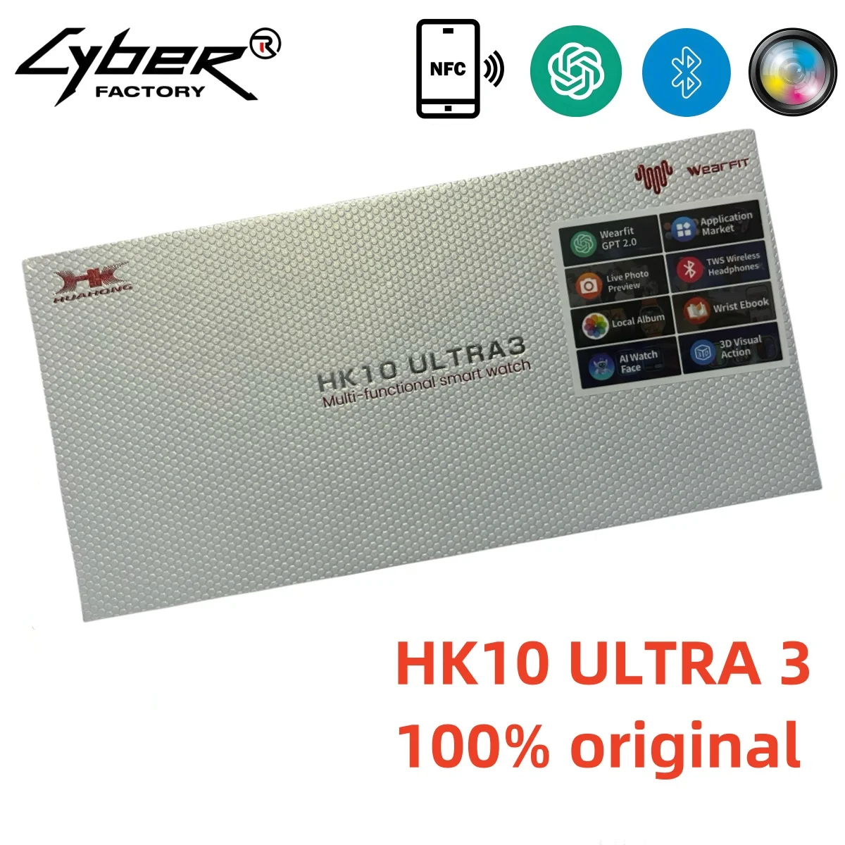 

AMOLED HK10 ULTRA3 Smart Watch Series 10 ChatGPT 1GB ROM AI Watch Face BT Call Games Music Compass Sports Smartwatch Men Women