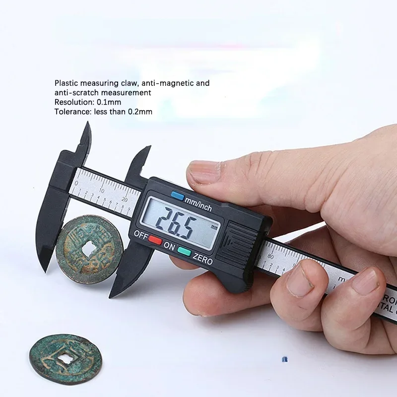 1 buah 0-150mm Digital Multifungsi, Vernier Caliper pengukur gigi alat gigi Aksesori laboratorium