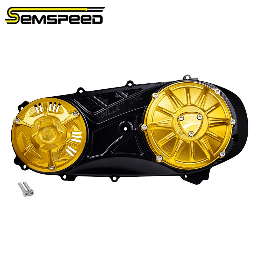SEMSPEED CNC Aluminum Alloy Crankcase Cover Guard Transmission Sprocket Protection For Honda Lead 125 Click Giorno+ 160cc