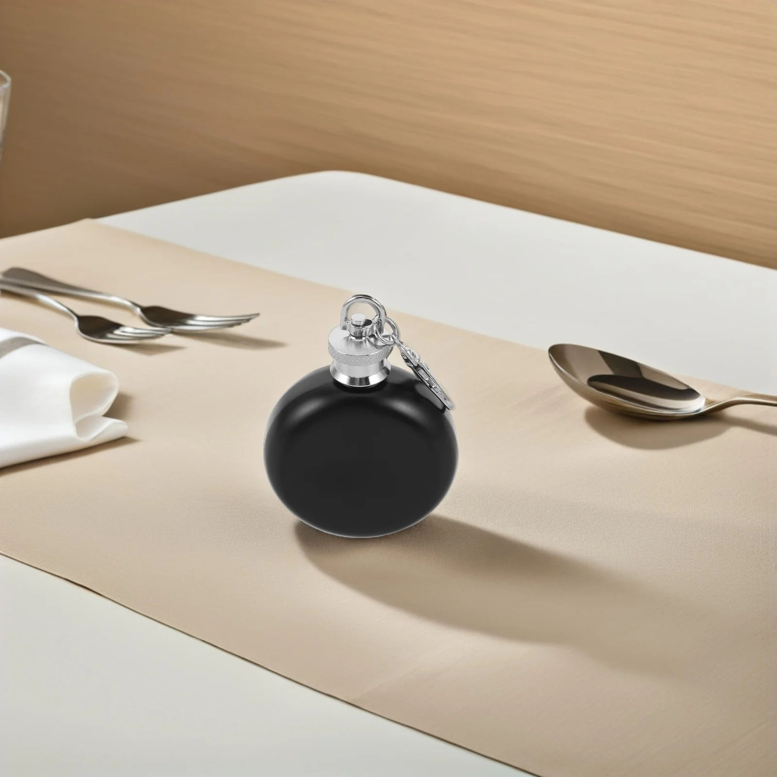 

Compact Stainless Steel Flask 8Oz Capacity Easy to Carry Drinking Flask for Spirits Liquor Whiskey Ideal for Travel Camping