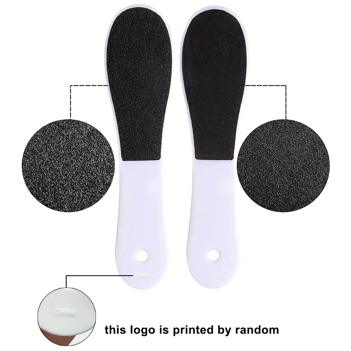 Double-Sided Frosted Paper Foot Board Removing Dead Skin & Grinding Foot Tool, Durable Plastic Pedicure Tool Foot File