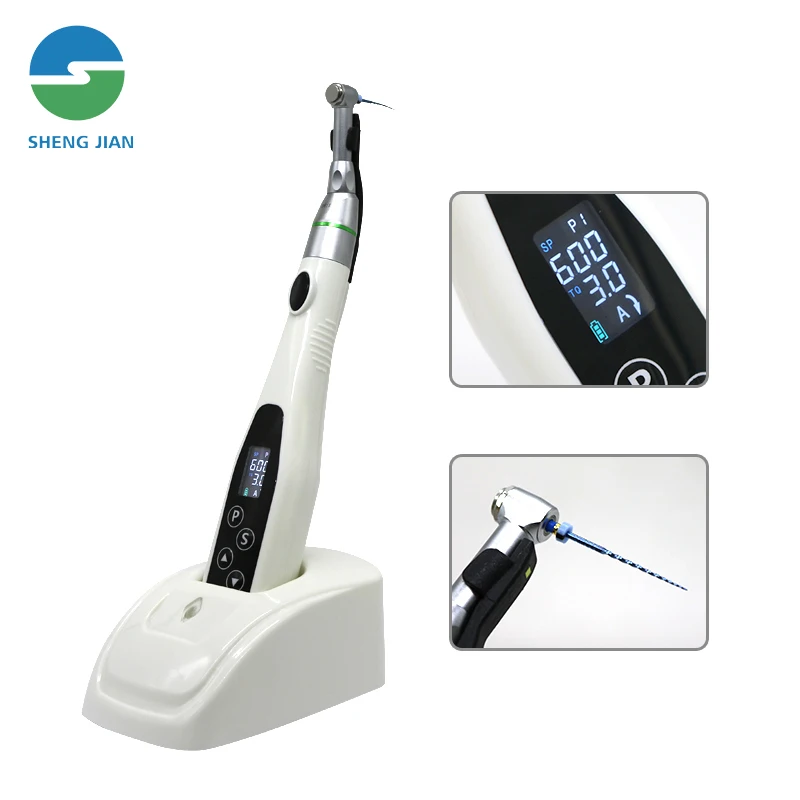 Dental Wireless Endo Motor Smart With LED Lamp 16:1 Standard Contra Angle Endodontic Lab Instrument Dentist Root Canal Treatment