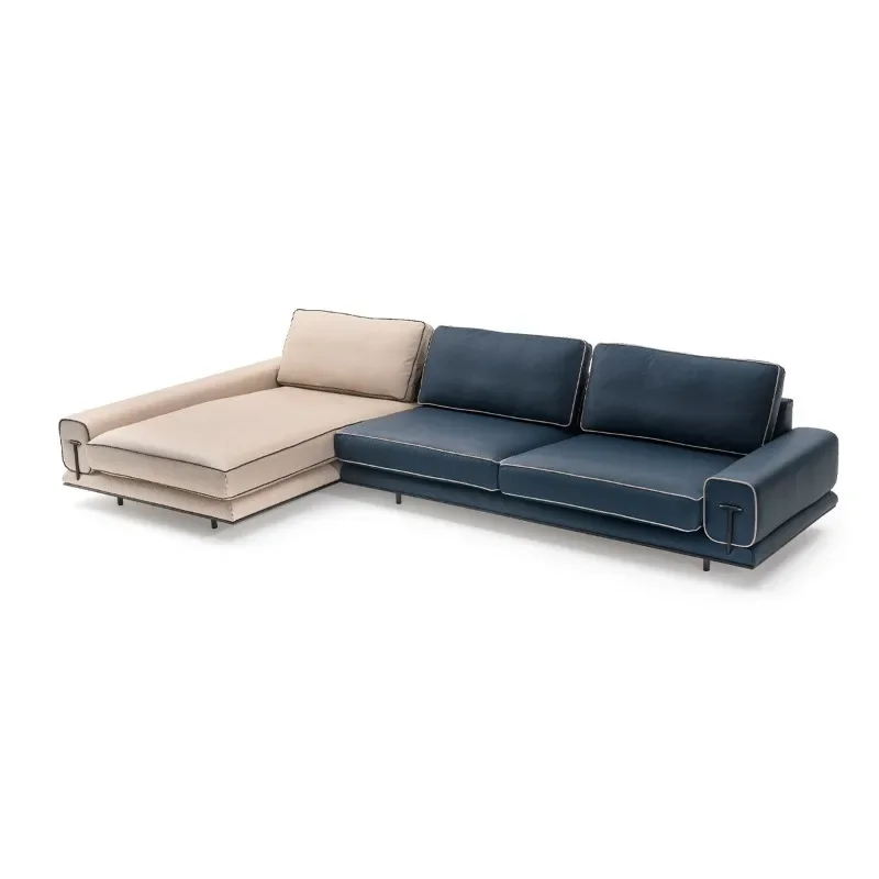 

Corner grinding fabric sofa combination