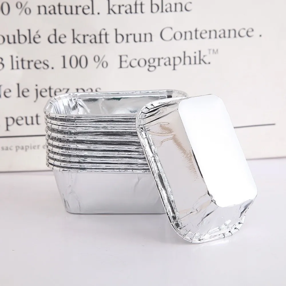 

50pcs Pack New Square Cupcake Paper Cup Oilproof Golden Coated Cupcake Liner Disposable Heat-Resistant Baking Cup Baking Tools