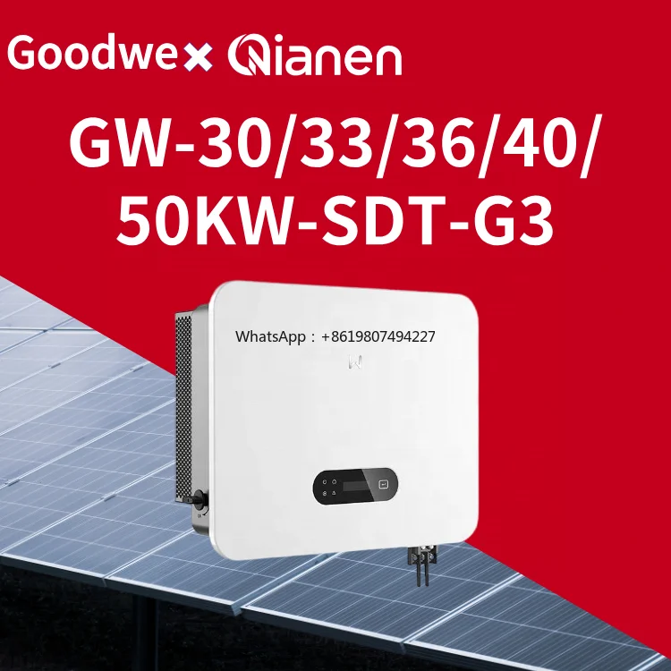 Inversor Solar Conectado a la Red GW-30/33/36/40/50KW-SDT-G3 Trifásico 3/4 MPPTs IP66 98.6% de Eficiencia Garantía de 5 Años