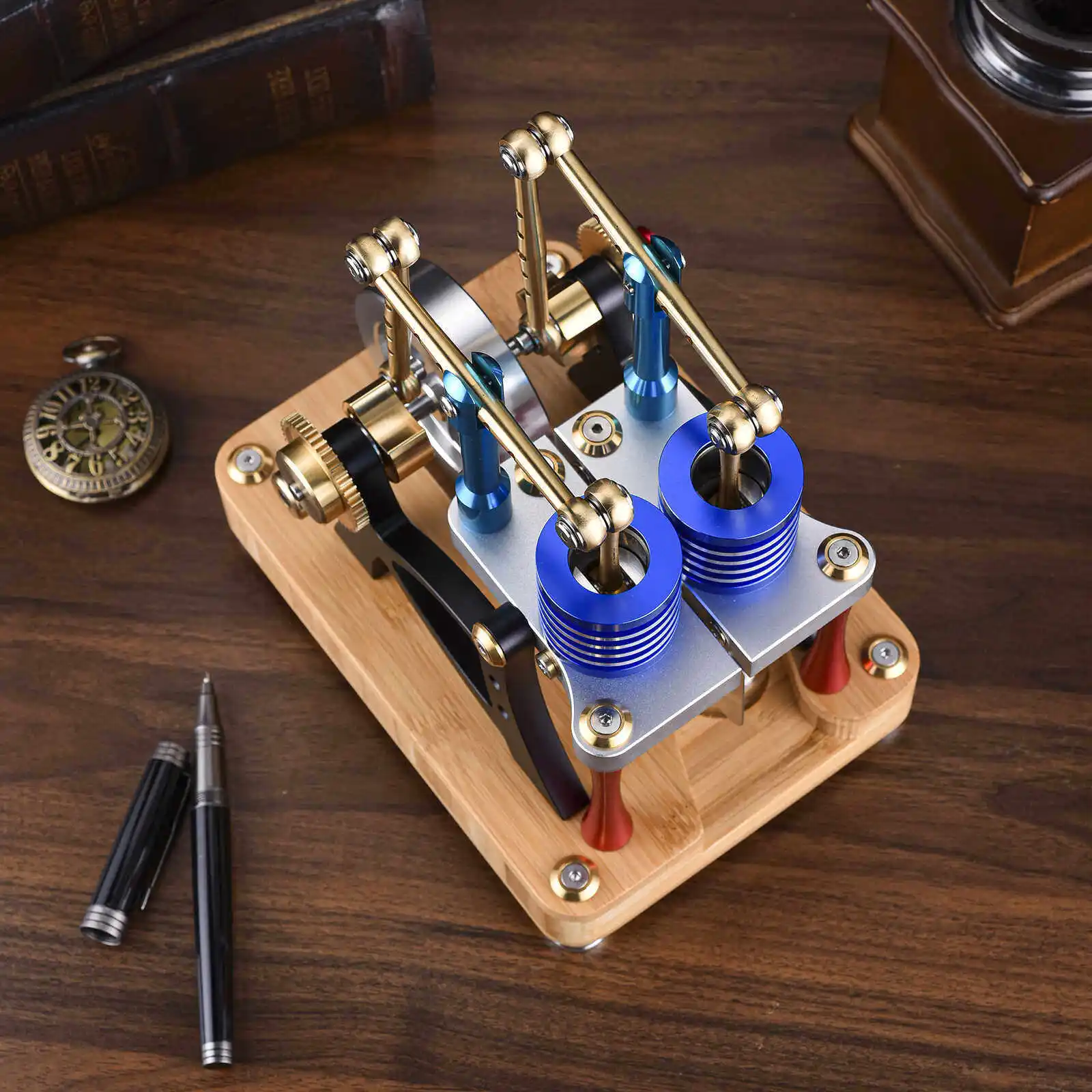 Physical Air Can Start Single Cylinder Alloy Engine Live Engine Model External Combustion Engine Gift